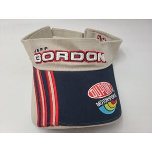 Vintage Jeff Gordon #24 DuPont Motorsports Chase Visor Adjustable Hat Cap NASCAR